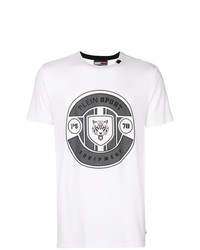 T-shirt girocollo stampata bianca di Plein Sport