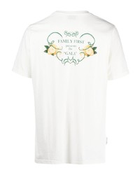 T-shirt girocollo stampata bianca di Family First