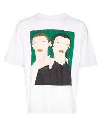 T-shirt girocollo stampata bianca di Pronounce