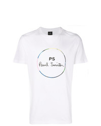 T-shirt girocollo stampata bianca di Ps By Paul Smith