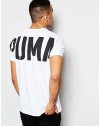 T-shirt girocollo stampata bianca di Puma