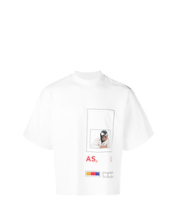 T-shirt girocollo stampata bianca di Pyer Moss