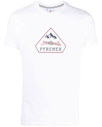 T-shirt girocollo stampata bianca di Pyrenex