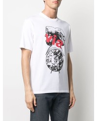 T-shirt girocollo stampata bianca di UNDERCOVE