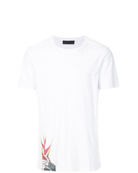 T-shirt girocollo stampata bianca di RH45