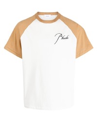 T-shirt girocollo stampata bianca di Rhude