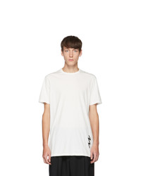 T-shirt girocollo stampata bianca di Rick Owens