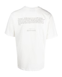 T-shirt girocollo stampata bianca di Throwback.
