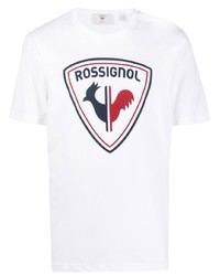 T-shirt girocollo stampata bianca di Rossignol