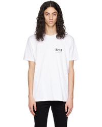 T-shirt girocollo stampata bianca di RtA
