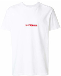 T-shirt girocollo stampata bianca di RtA