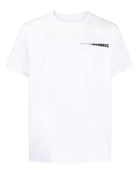 T-shirt girocollo stampata bianca di Sacai