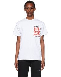 T-shirt girocollo stampata bianca di Saintwoods