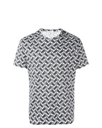 T-shirt girocollo stampata bianca di Salvatore Ferragamo