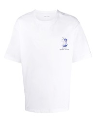 T-shirt girocollo stampata bianca di SAMSOE SAMSOE