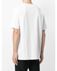 T-shirt girocollo stampata bianca