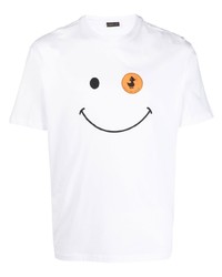 T-shirt girocollo stampata bianca di Save The Duck
