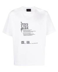 T-shirt girocollo stampata bianca di Simone Rocha