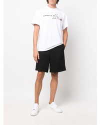 T-shirt girocollo stampata bianca di Aspesi
