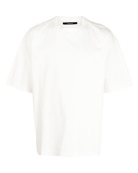 T-shirt girocollo stampata bianca di SONGZIO