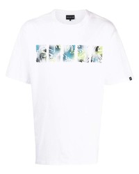 T-shirt girocollo stampata bianca di SPORT b. by agnès b.