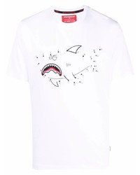 T-shirt girocollo stampata bianca di Sprayground