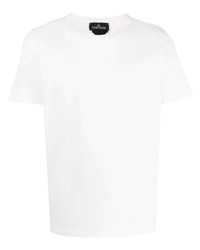 T-shirt girocollo stampata bianca di Stone Island Shadow Project