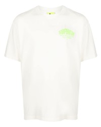 T-shirt girocollo stampata bianca di Supervsn