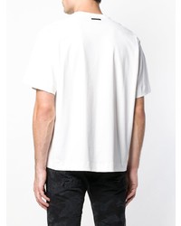 T-shirt girocollo stampata bianca di Diesel Black Gold