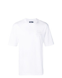 T-shirt girocollo stampata bianca di Thames