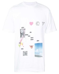 T-shirt girocollo stampata bianca di The Celect