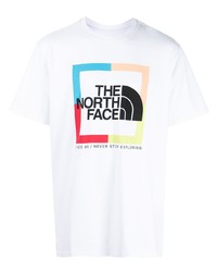 T-shirt girocollo stampata bianca di The North Face