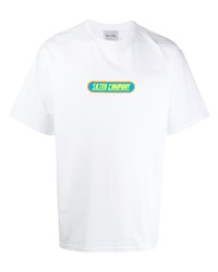 T-shirt girocollo stampata bianca di The Silted Company