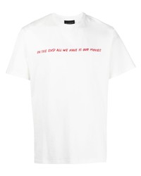 T-shirt girocollo stampata bianca di Throwback.