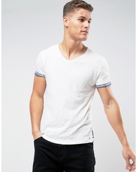 T-shirt girocollo stampata bianca di Tom Tailor