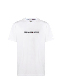 T-shirt girocollo stampata bianca di Tommy Jeans