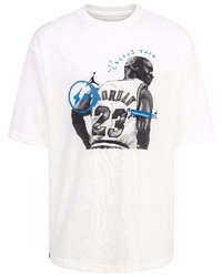 T-shirt girocollo stampata bianca di Travis Scott