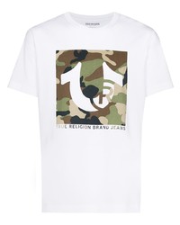 T-shirt girocollo stampata bianca di True Religion