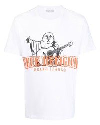 T-shirt girocollo stampata bianca di True Religion