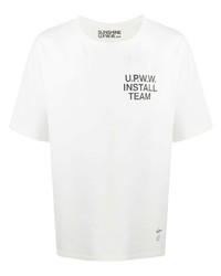 T-shirt girocollo stampata bianca di U.P.W.W.