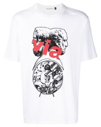 T-shirt girocollo stampata bianca di UNDERCOVE