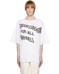 T-shirt girocollo stampata bianca di Undercoverism