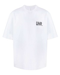 T-shirt girocollo stampata bianca di Unravel Project