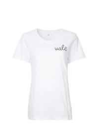 T-shirt girocollo stampata bianca di Vale