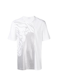 T-shirt girocollo stampata bianca di Versace Collection