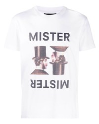 T-shirt girocollo stampata bianca di Viktor & Rolf