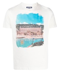 T-shirt girocollo stampata bianca di Vilebrequin