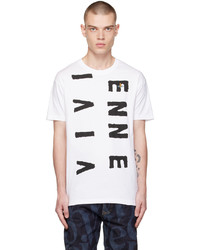 T-shirt girocollo stampata bianca di Vivienne Westwood