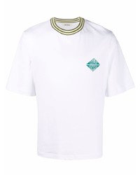 T-shirt girocollo stampata bianca di Wales Bonner