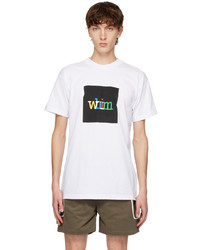 T-shirt girocollo stampata bianca di Whim Golf